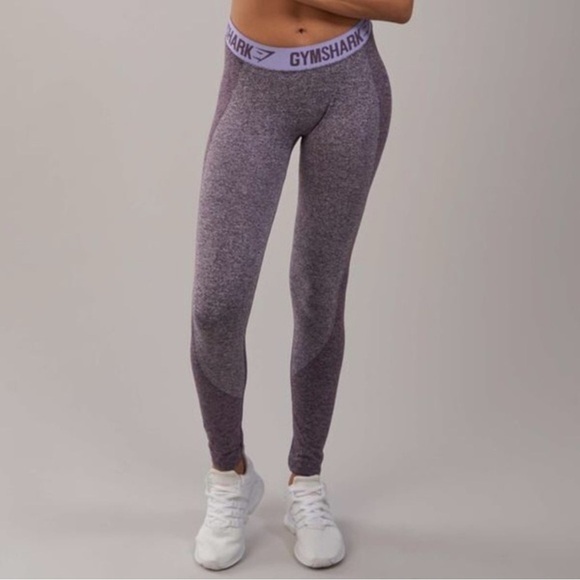 Gymshark Pants - Gymshark Womens Size XS Low Rise Purple Seamless Logo Waist Flex Legging  EUC